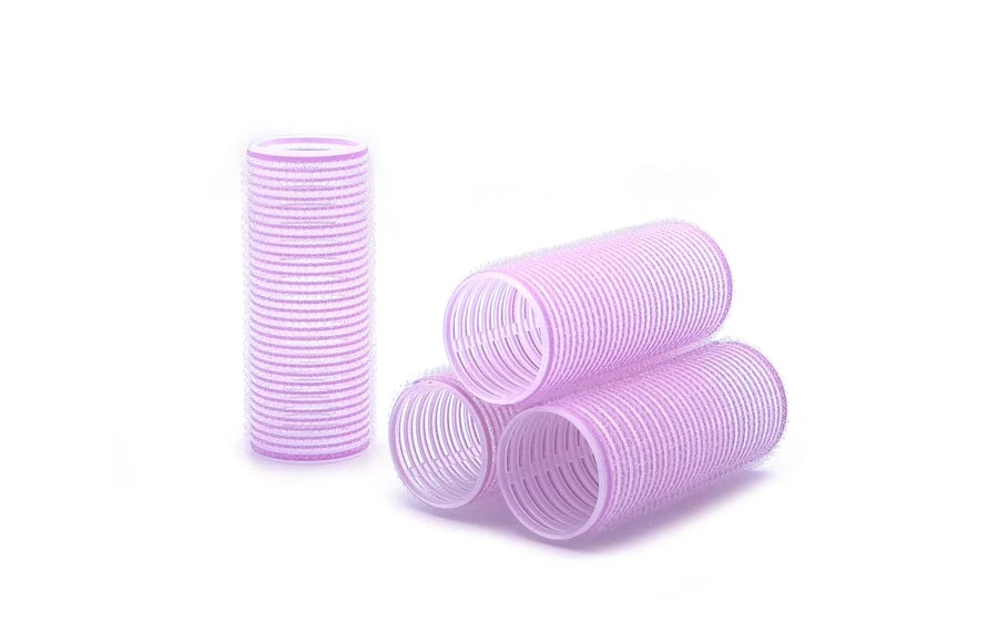 Purple hair roller